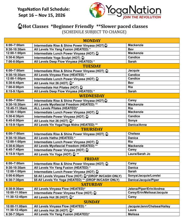 Fall Schedule-1